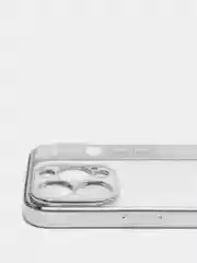 Серебряный чехол для iPhone 7 8 Plus X XS XR 11 12 13 14 15 Pro Max mini айфон про макс