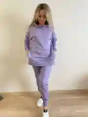Лавандовый костюм спортивный женский
