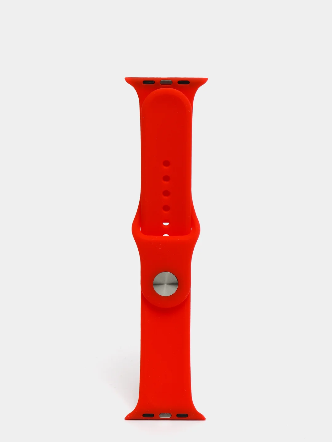 Красный силиконовый ремешок для Apple Watch 3, 4, 5, 6, SE , 7 на 38/42/40/44 (эпл вотч)