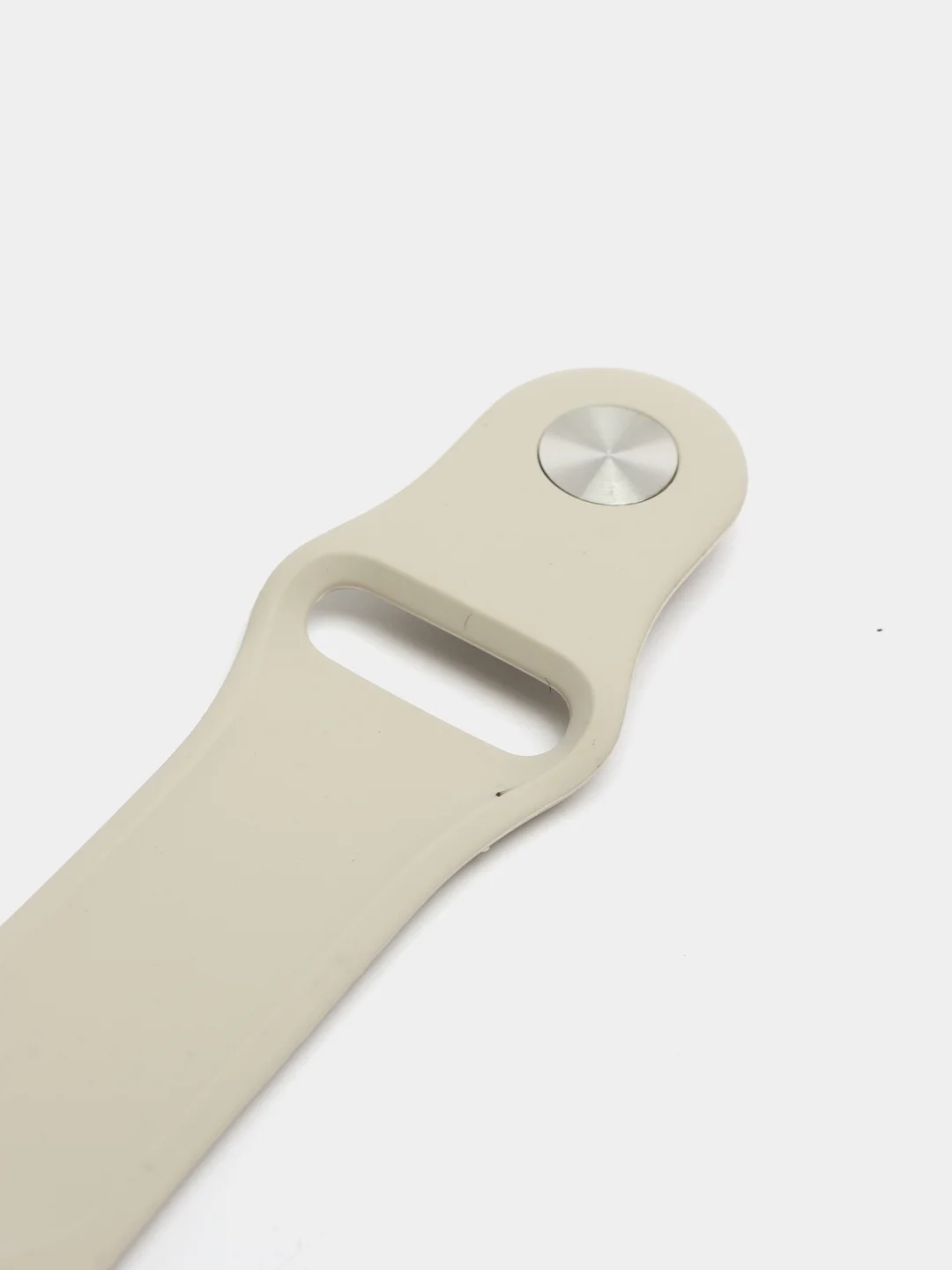 Светло-бежевый силиконовый ремешок для Apple Watch 3, 4, 5, 6, SE , 7 на 38/42/40/44 (эпл вотч)