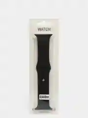 Синий меланж силиконовый ремешок для Apple Watch 3, 4, 5, 6, SE , 7 на 38/42/40/44 (эпл вотч)