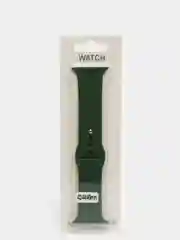 Зеленый силиконовый ремешок для Apple Watch 3, 4, 5, 6, SE , 7 на 38/42/40/44 (эпл вотч)