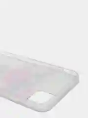 Тёмно-розовый чехол пластиковый iPhone 11 Pro, 11 Pro Max, с блестками