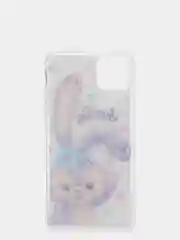 Сиреневый чехол пластиковый iPhone 11 Pro, 11 Pro Max, с блестками