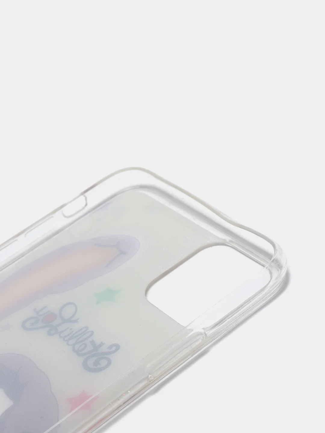 Сиреневый чехол пластиковый iPhone 11 Pro, 11 Pro Max, с блестками