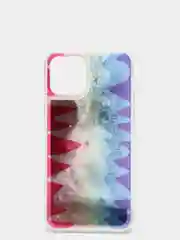 Терракотовый чехол iPhone 12 (6.1)/ 12 Pro, Pro Max, mini силиконовый переливающийся жидкий с блестками