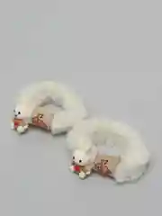 Белый резинка для волос "Зайка"