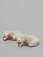 Белый резинка для волос "Зайка"