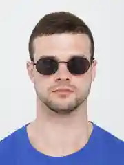 Золотой солнцезащитные  овальные очки мужские, женские