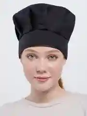 Черный колпак ПОВАРА. Колпак поварской. Черный и белый.