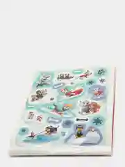 Красный книга для детей с наклейками "100 наклеек"