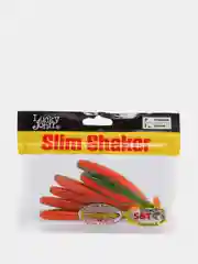 Оранжевый силиконовая приманка Lucky John Slim Shaker, 4 дюйма