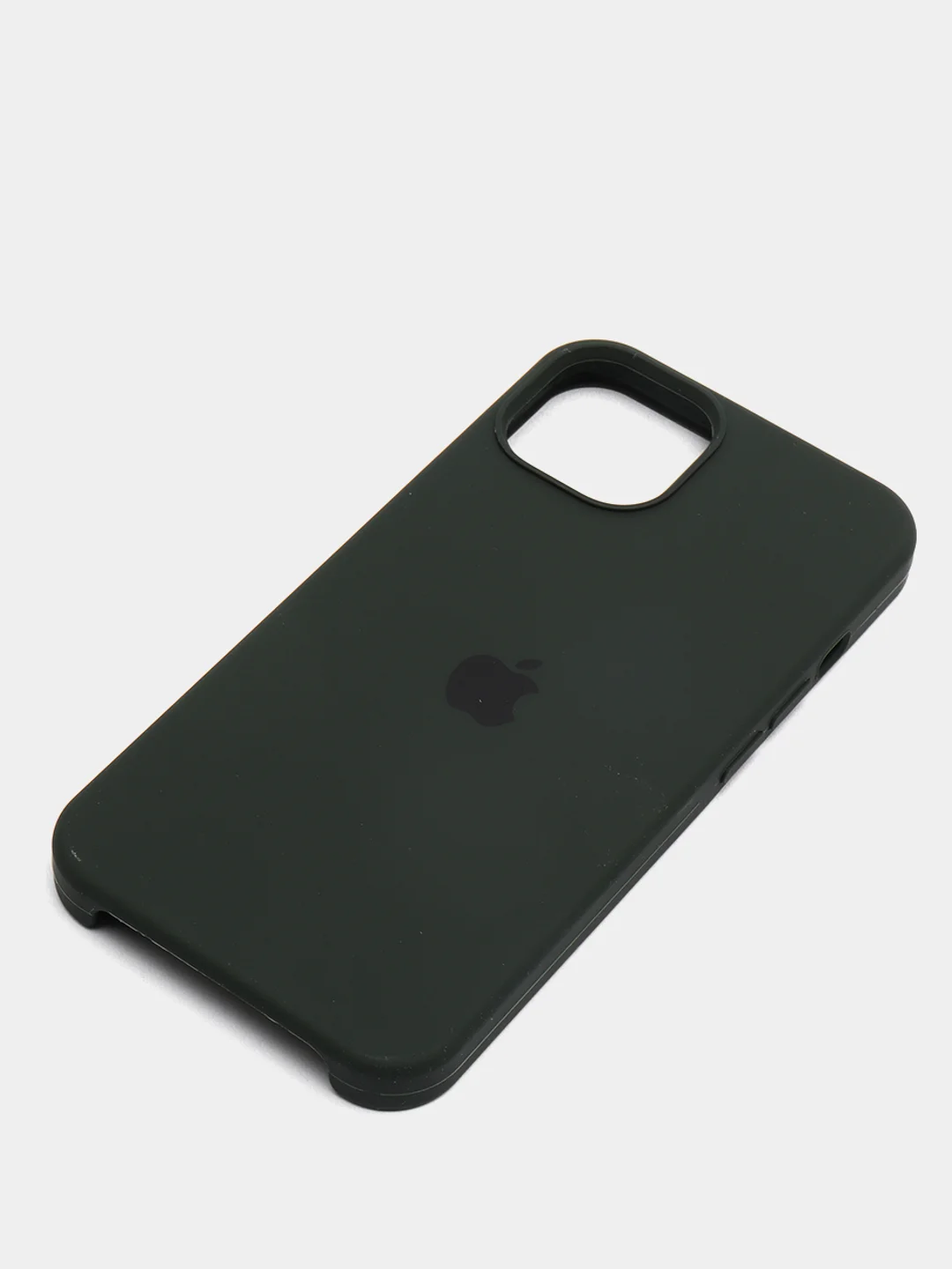 Тёмно-зелёный чехол Silicone Case для iPhone 13 / 13 Pro / 13 Pro Max с открытым низом