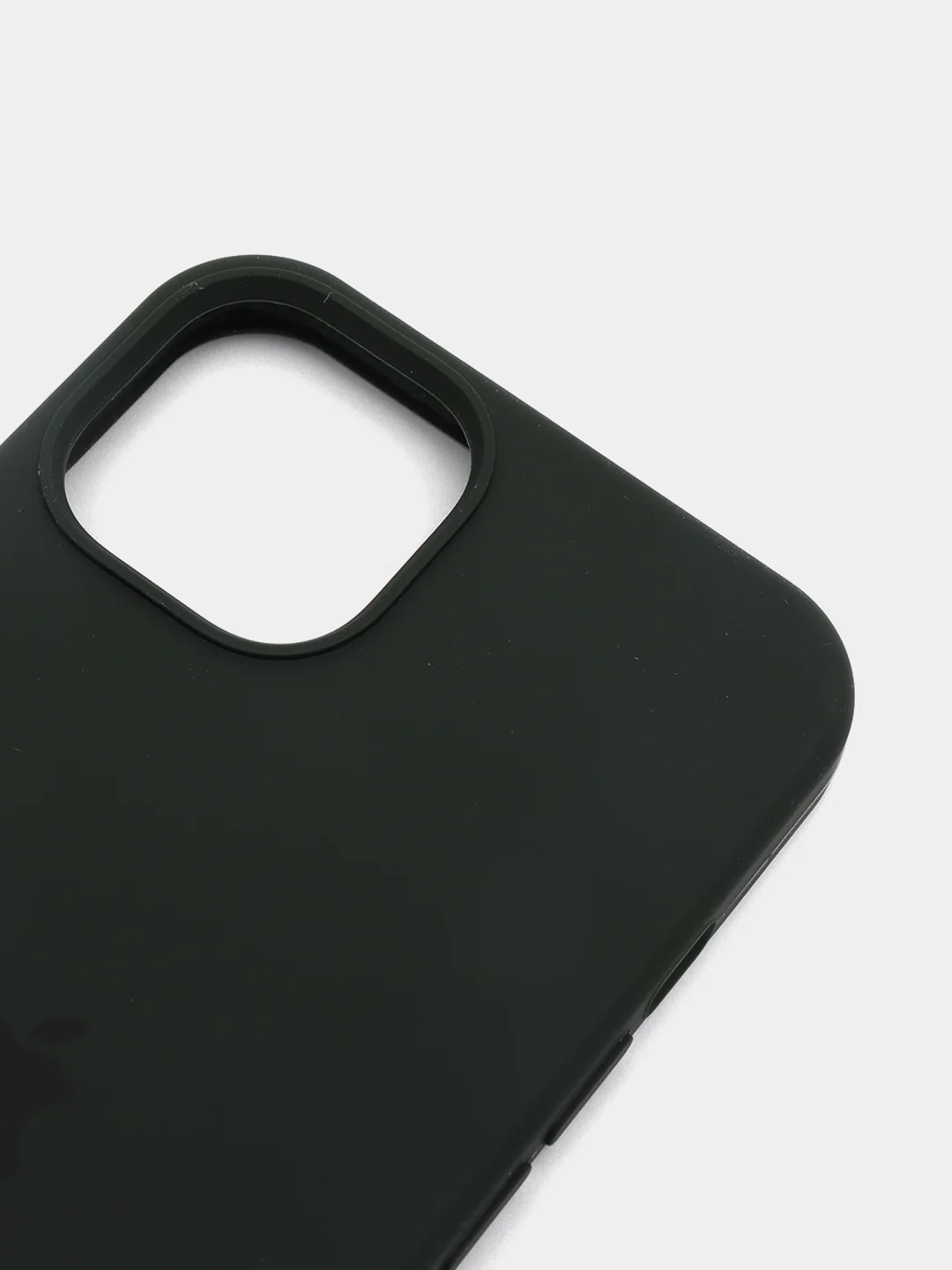 Тёмно-зелёный чехол Silicone Case для iPhone 13 / 13 Pro / 13 Pro Max с открытым низом