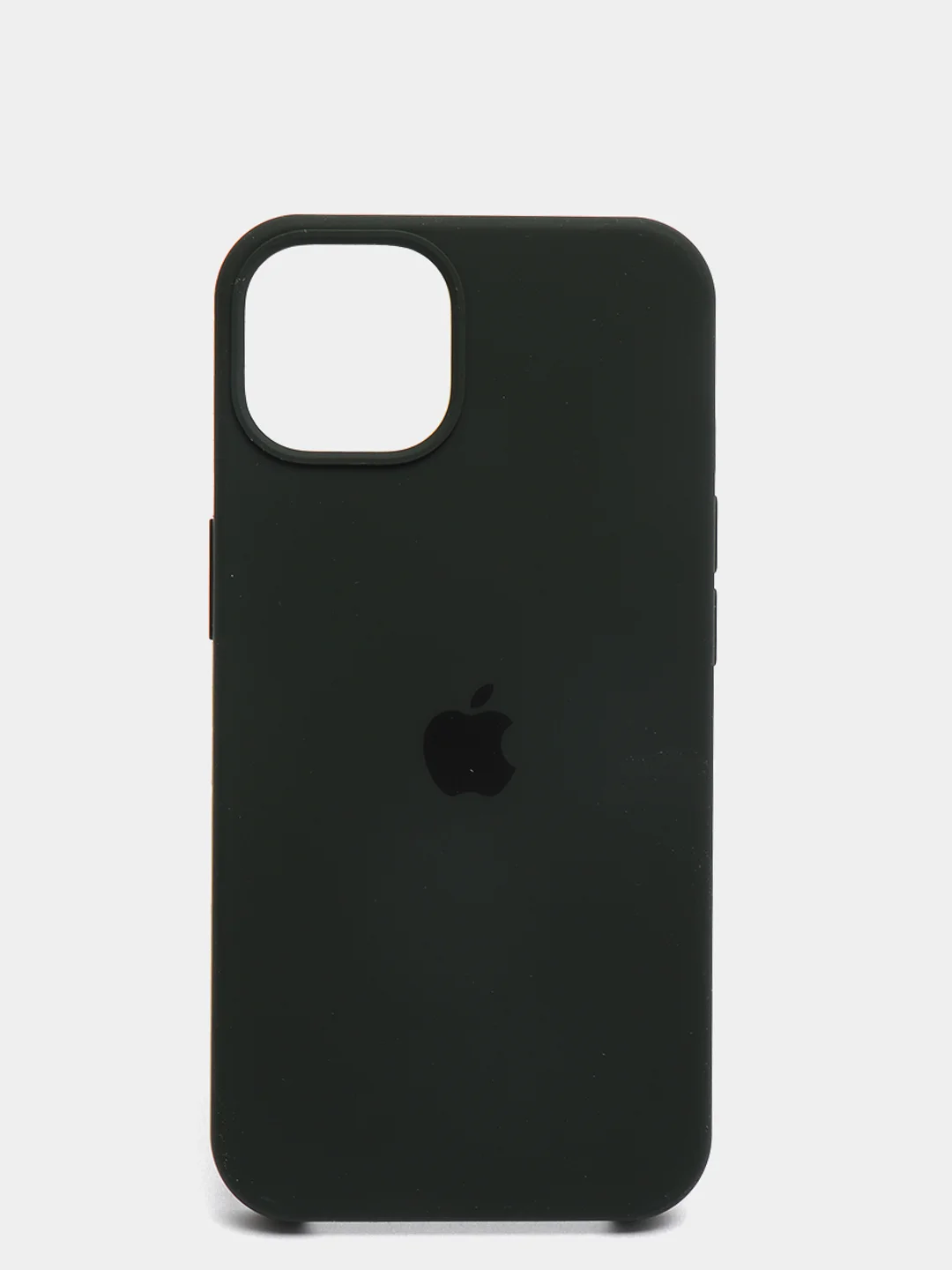 Тёмно-зелёный чехол Silicone Case для iPhone 13 / 13 Pro / 13 Pro Max с открытым низом