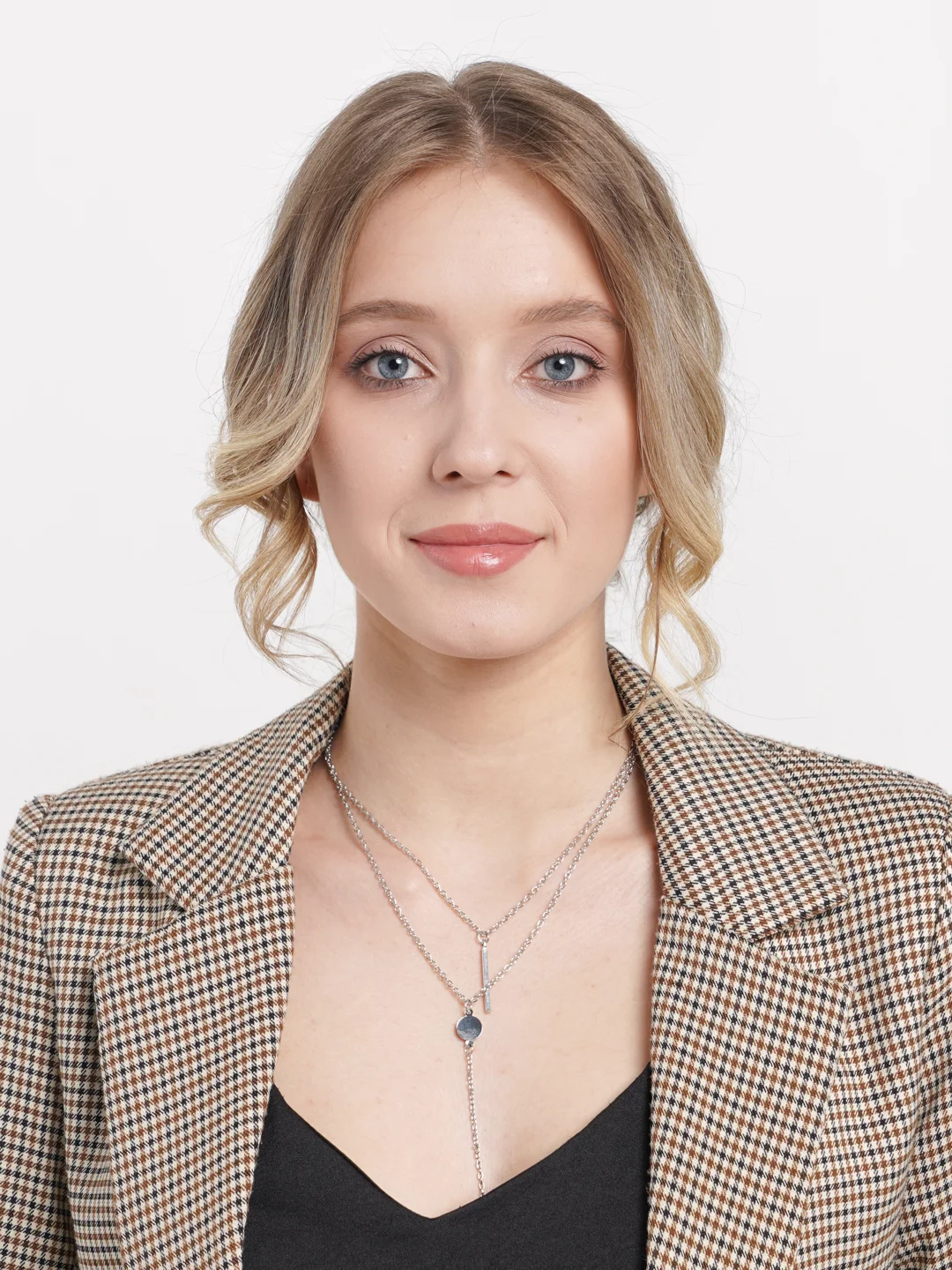 Серый цепочка / цепочка женская / цепочка цвет серебро, золото, 24см, 28см, 34см