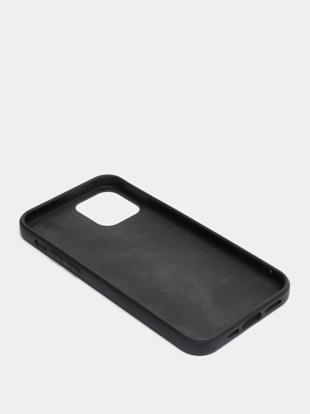 Черный чехол силиконовый для iPhone 12 / iPhone 12 Pro