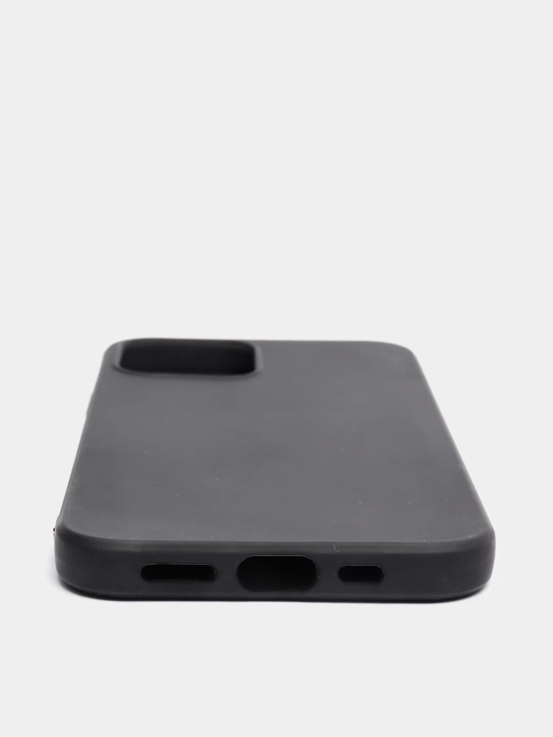 Черный чехол силиконовый для iPhone 12 / iPhone 12 Pro
