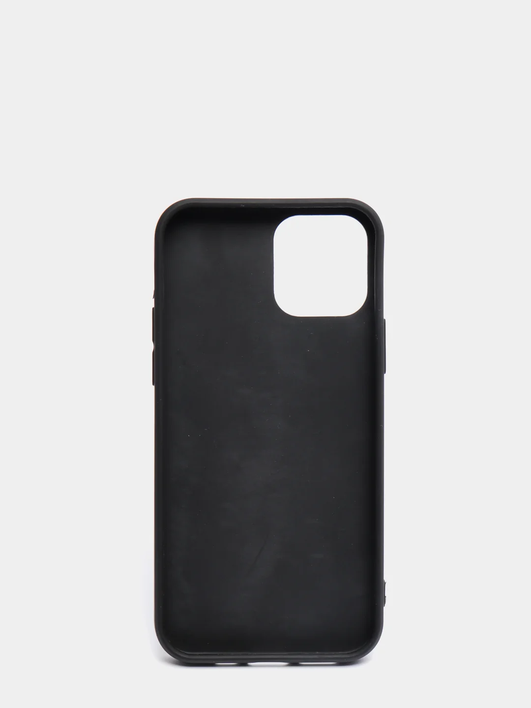 Черный чехол силиконовый для iPhone 12 / iPhone 12 Pro