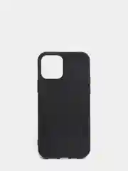 Черный чехол силиконовый для iPhone 12 / iPhone 12 Pro