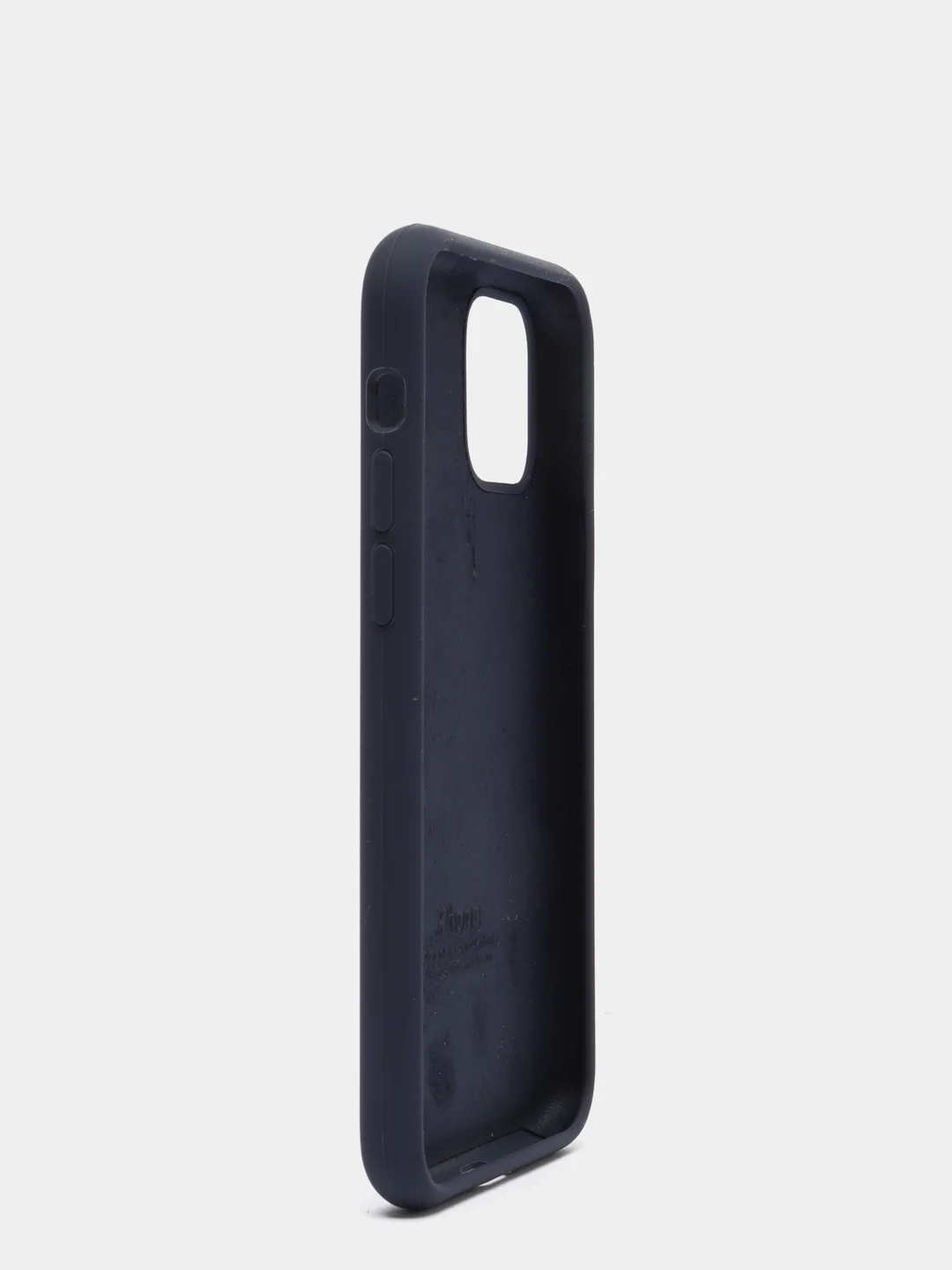 Темно-синий чехол для iPhone 11 Pro 5.8" Silicone Case, закрытый низ с логотипом