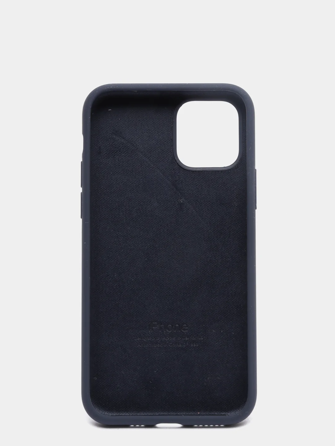 Темно-синий чехол для iPhone 11 Pro 5.8" Silicone Case, закрытый низ с логотипом