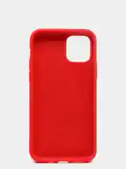 Красный чехол для iPhone 11 Pro 5.8" Silicone Case, закрытый низ с логотипом
