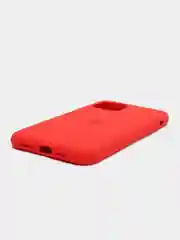 Красный чехол для iPhone 11 Pro 5.8" Silicone Case, закрытый низ с логотипом