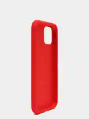 Красный чехол для iPhone 11 Pro 5.8" Silicone Case, закрытый низ с логотипом