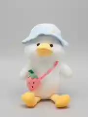 Голубой мягкая игрушка Уточка в шляпке