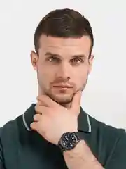Черный наручные часы, мужские