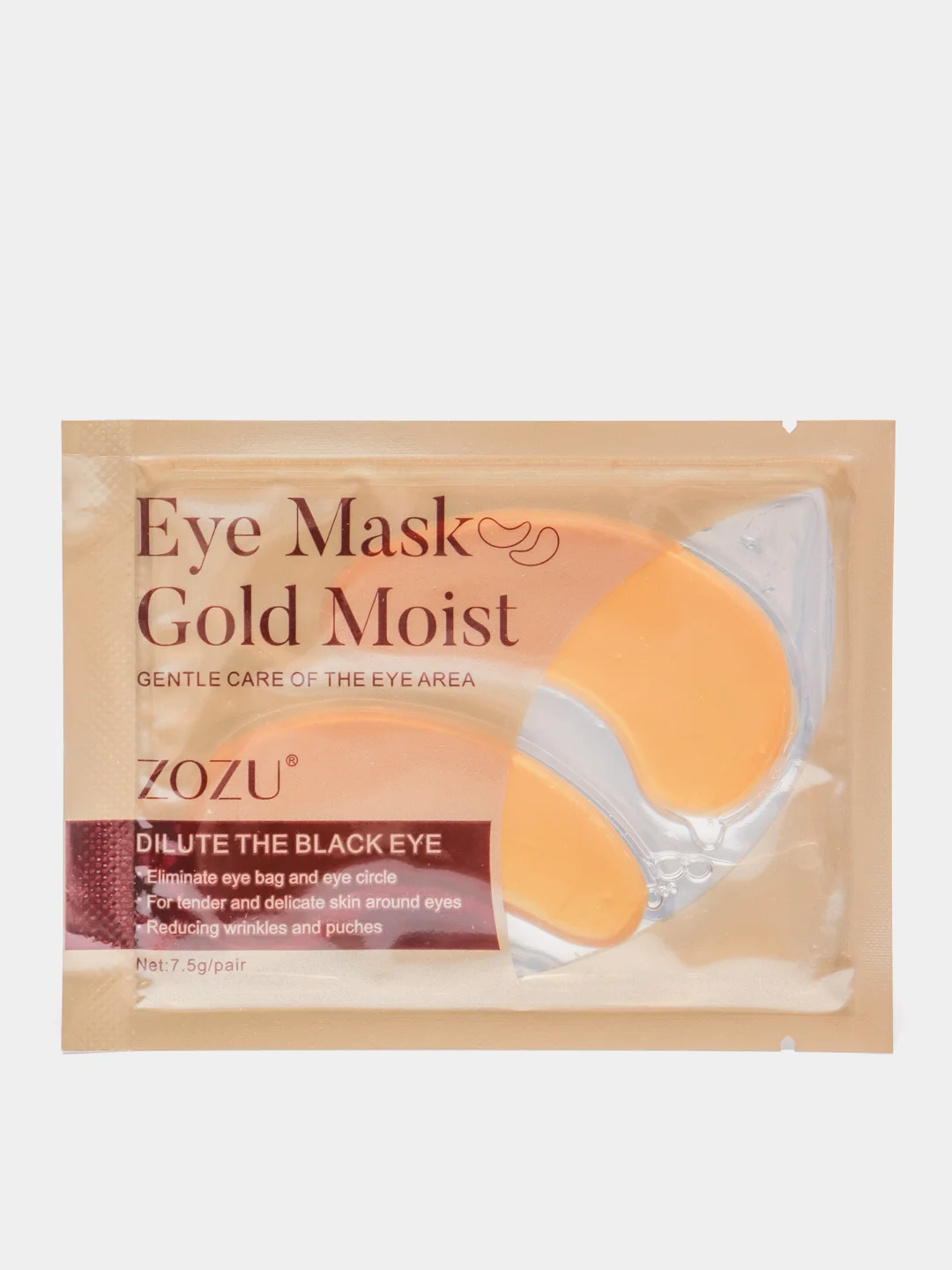 Золотой патчи для глаз Gold Moist Mung Bean, 1 пара