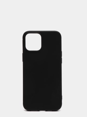 Черный матовый силиконовый чехол для iPhone 12 Pro Max
