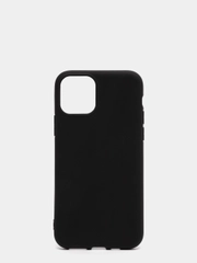 Чехол для iPhone 6 6S 7 8 Plus X XS XR SE 11 12 mini Pro Max силиконовый черный