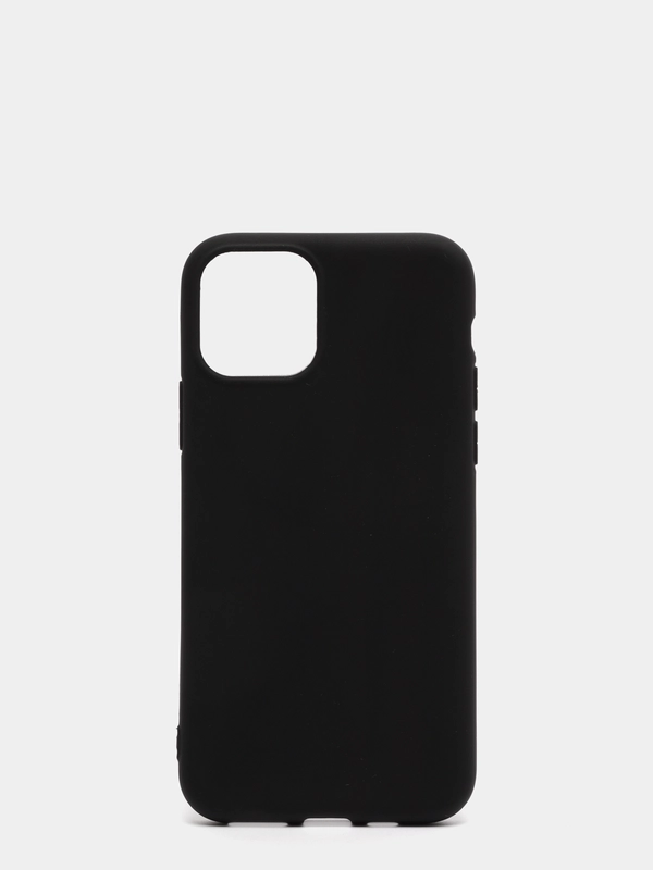 Чехол для iPhone 6 6S 7 8 Plus X XS XR SE 11 12 mini Pro Max силиконовый черный