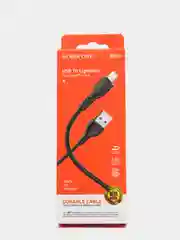 Кабель питания для зарядки Lightning Borofone BX51, черный, 1 м