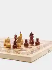 Набор игр 3 в 1: шахматы, шашки, нарды, деревянные, 40 см