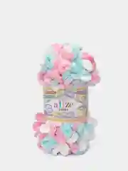 Песочный хаки пряжа Alize Puffy петельки