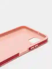 Красный чехол усиленный с полосой для Huawei P40 Lite / Huawei Nova 7i, силиконовый