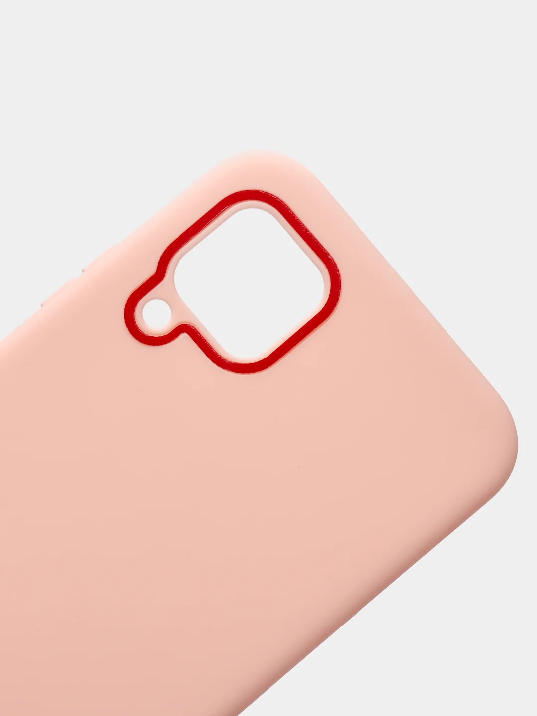 Красный чехол усиленный с полосой для Huawei P40 Lite / Huawei Nova 7i, силиконовый