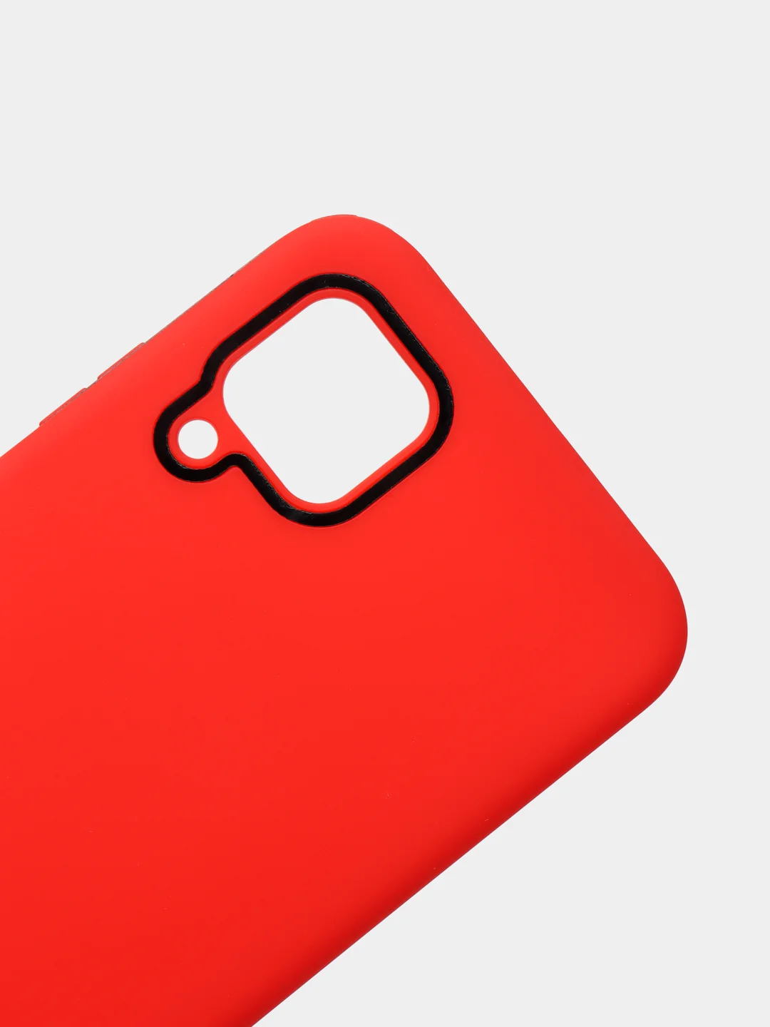 Красный чехол усиленный с полосой для Huawei P40 Lite / Huawei Nova 7i, силиконовый
