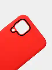 Красный чехол усиленный с полосой для Huawei P40 Lite / Huawei Nova 7i, силиконовый