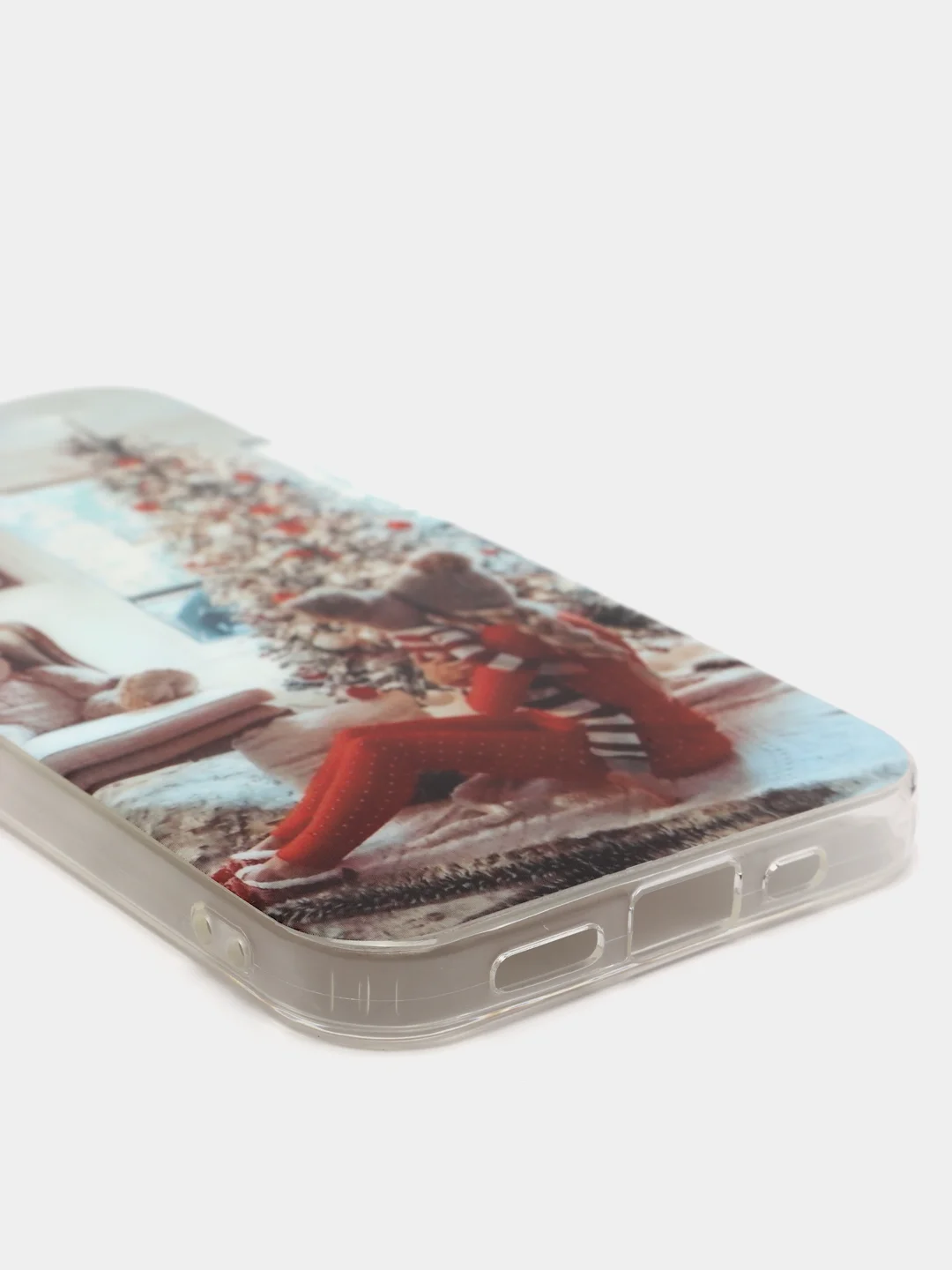 Ледяной чехол iPhone 11, 12/ 12 Pro 6.1 mini, 7/ 8/ SE 2020, 5/ 5s /se 2016 с новогодним рисунком