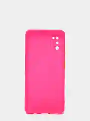 Розовый чехол Samsung Galaxy A41, Самсунг Галакси А41 силиконовый, цветной, матовый противоударный