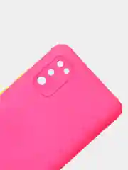 Розовый чехол Samsung Galaxy A41, Самсунг Галакси А41 силиконовый, цветной, матовый противоударный