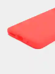 Красный чехол силиконовый для Xiaomi Redmi 10 (Сяоми Редми 10), прозрачный
