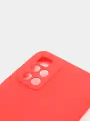 Красный чехол силиконовый для Xiaomi Redmi 10 (Сяоми Редми 10), прозрачный