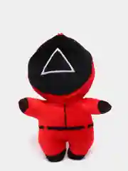 Пурпурный мягкая игрушка охранник "Игра в кальмара" 15 см, с кольцом