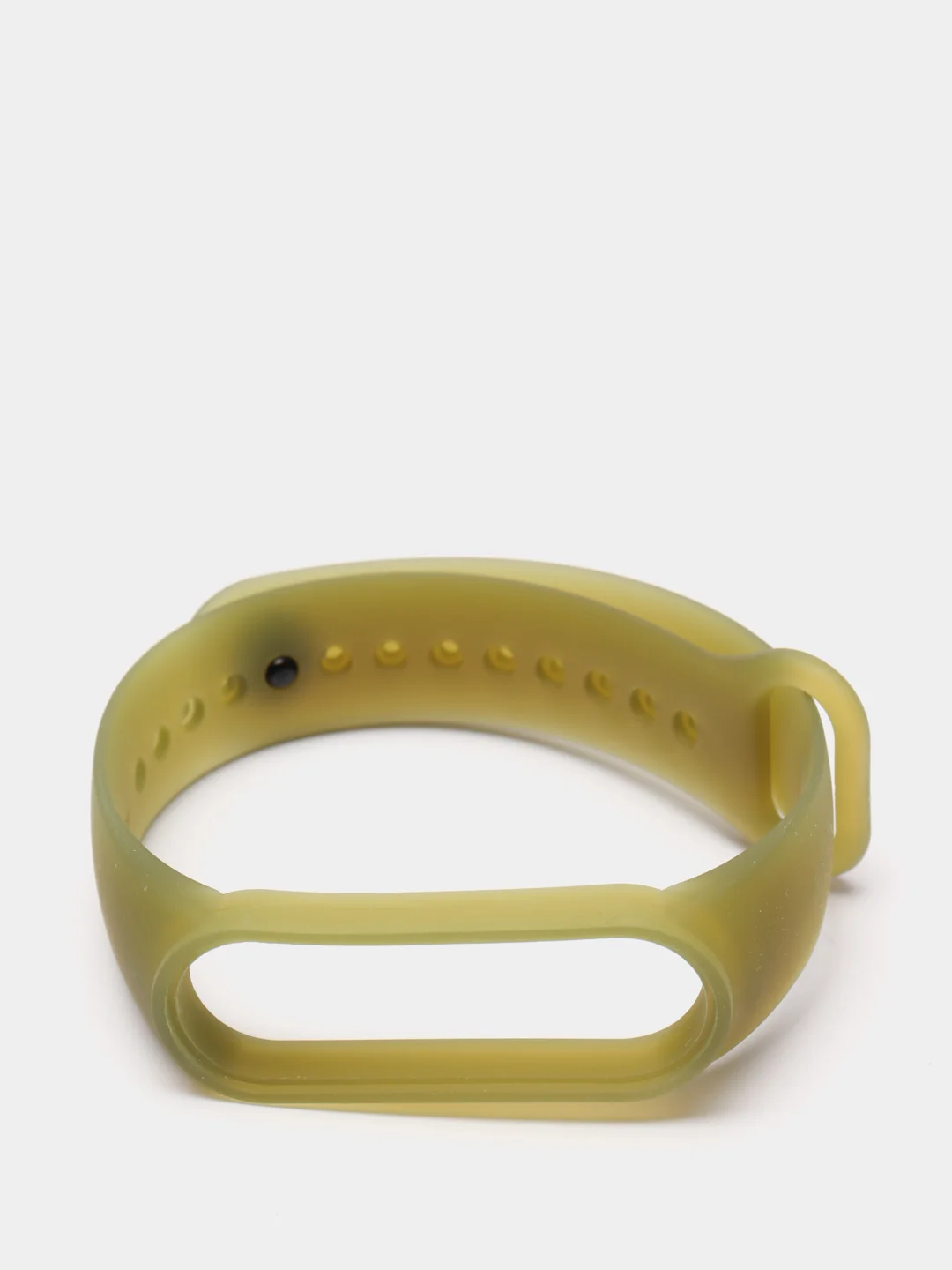 Зеленый ремешок для Xiaomi Mi Band 5 / 6, силиконовый, прозрачный