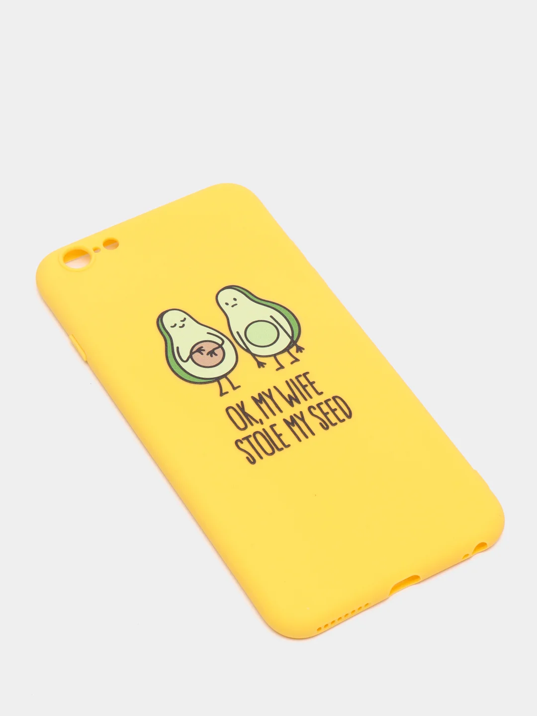 Желтый чехол для iPhone 11 Pro, XR, XS Max, 7+, 8+, 6s+